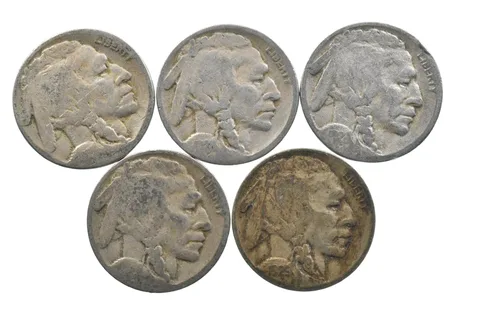 BETTER Worn Date 1928-S 1928-S Worn Date 1929-S Buffalo Nickel Collection *187