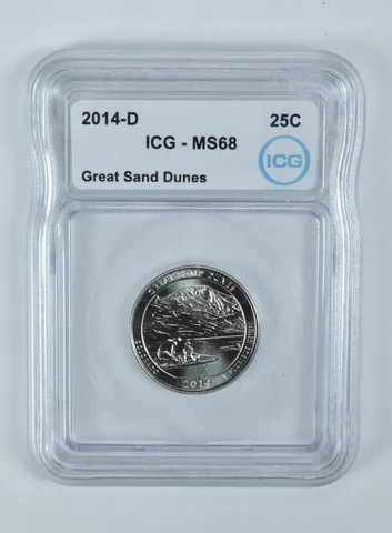 2014-D Washington Quarter ATB Great Sand Dunes MS68 ICG