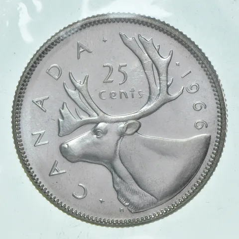 1966 Canada 25 Cents 80% Silver