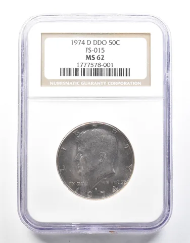 1974-D Kennedy Half Dollar DDO FS-015 MS62 NGC *2133