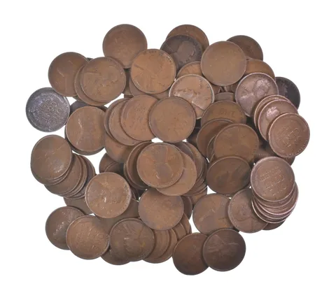 Lot of 100 1910-1919 Lincoln Wheat Cents - 2 Rolls - Collection *568