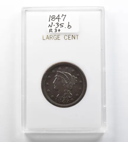 1847 Braided Hair Large Cent N-35.b R3 a3435
