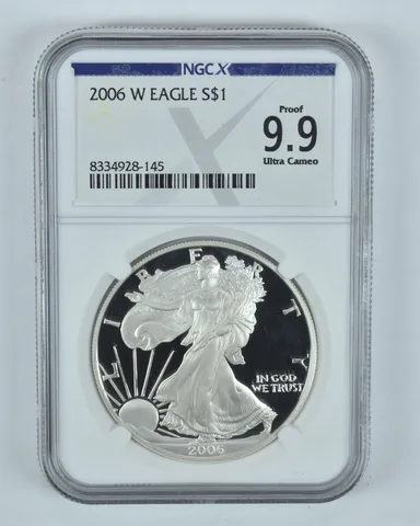 2006-W American Silver Eagle Proof 9.9 NGC X NGCX