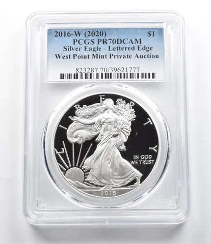 PR70DCam 2016-W (2020) American Silver Eagle West Point Private Auct. PCGS a5920