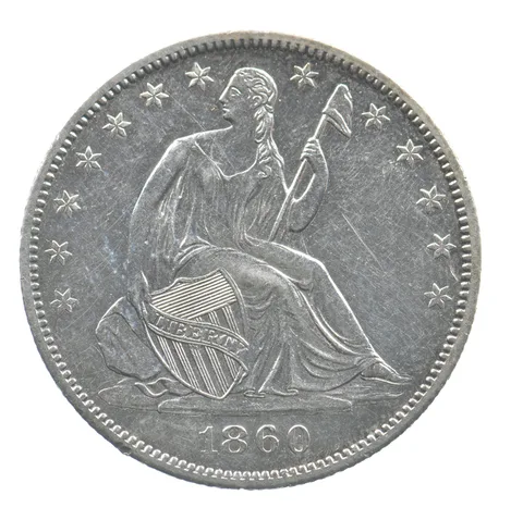 1860-O Seated Liberty Half Dollar *7676