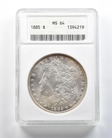 1885 Morgan Silver Dollar MS64 ANACS *3271