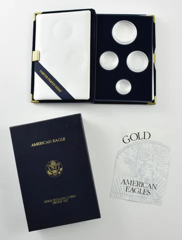 OGP 1996 Gold Eagle Proof Set 4-Coin BOX & COA - NO COINS