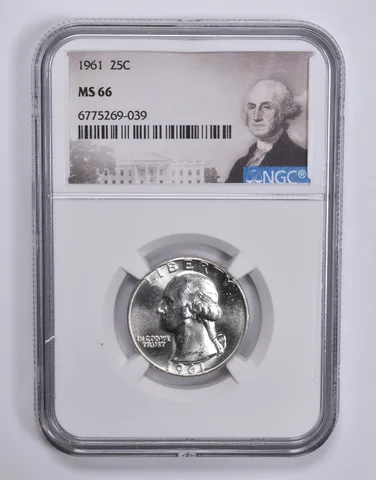 1961 Washington Quarter MS66 NGC Special Lbl