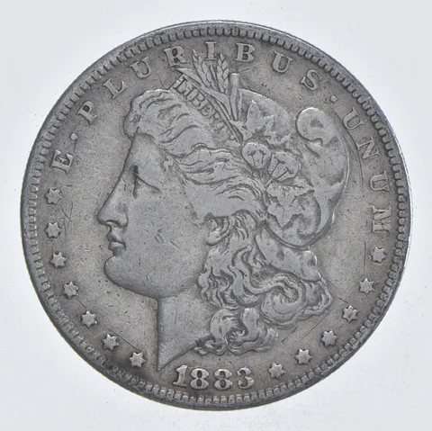 Early - 1883 Morgan Silver Dollar - 90% US Coin *004