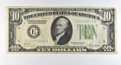 1928 B $10 Richmond VA FRN Light Green Seal Gold Certificate *0339
