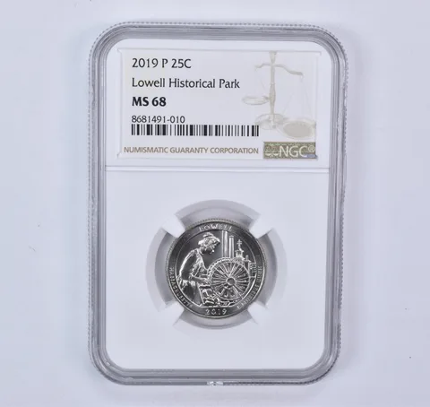 2019-P Washington Quarter ATB Lowell Historical Park MS68 NGC