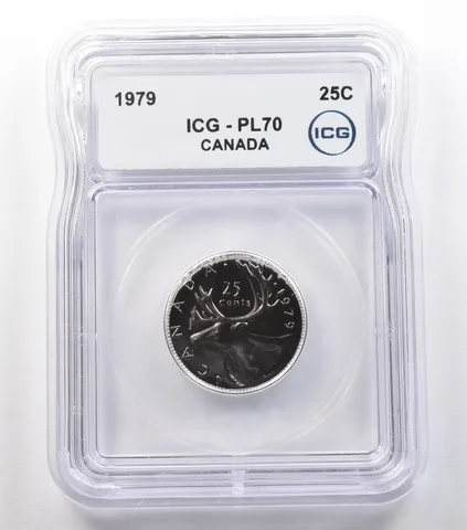1979 Canada 25 Cent Caribou PL70 ICG *2445