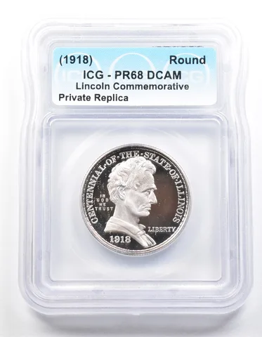 1918 Lincoln Half Dollar PR68 ICG Museum Gallery Strike *1254