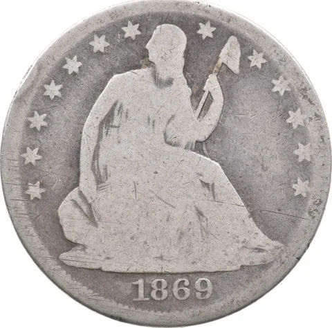 1869 Seated Liberty Half Dollar *4816