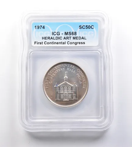 1974 So-Called Half Dollar First Continental Congress MS68 ICG *7193