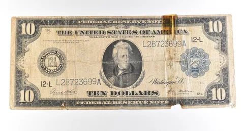 1914 $10 San Francisco CA FRN Large Note Blue Seal *2805
