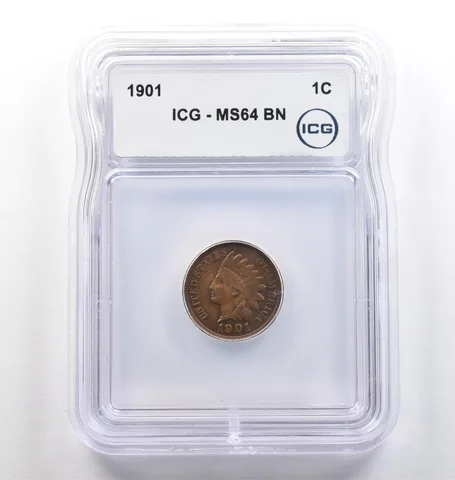 1901 Indian Head Cent MS64 BN ICG *4109
