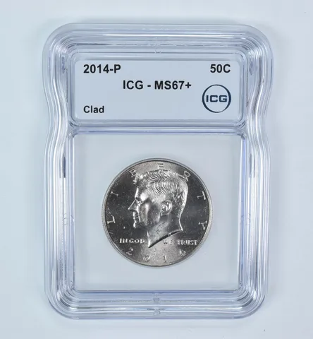 2014-P Kennedy Half Dollar CLAD MS67+ ICG
