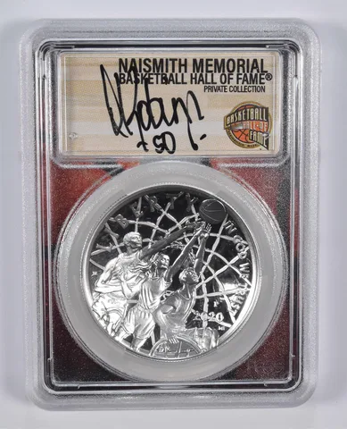2020-P DAVID ROBINSON SIGNED Basketball HOF Commemorative Dollar PR70 PCGS