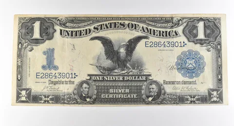 1899 $1 Silver Certificate Large Note Blue Seal *2860