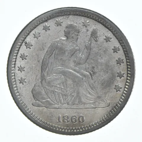 1860 Seated Liberty Quarter *6131