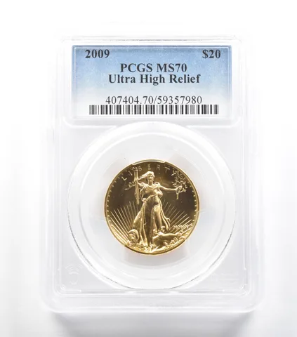 2009 $20 Gold Double Eagle Ultra High Relief MMIX MS70 PCGS
