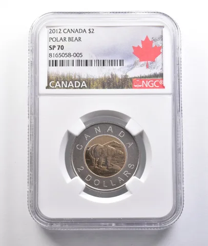 2012 Canada 2 Dollars Polar Bear SP70 NGC *6916