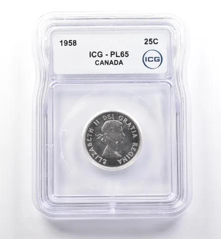 1958 Canada 25 Cents PL65 ICG *0267