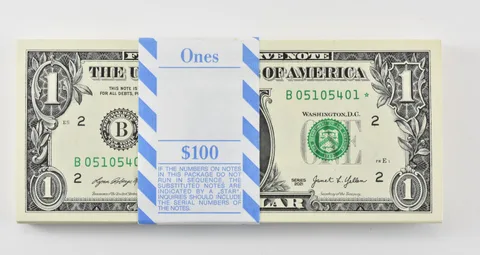 Lot (100) 2021 $1 New York NY FRN Star Note Green Seal Consecutive Pack a0378