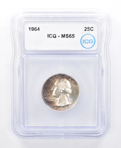 1964 Washington Quarter MS65 ICG Beautiful Tone *8739
