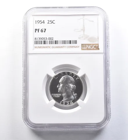 1954 Washington Quarter PF67 NGC Great Contrast - Looks Cam *6011