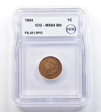 1904 Indian Head Cent FS-301 RPD MS64 BN ICG *2051