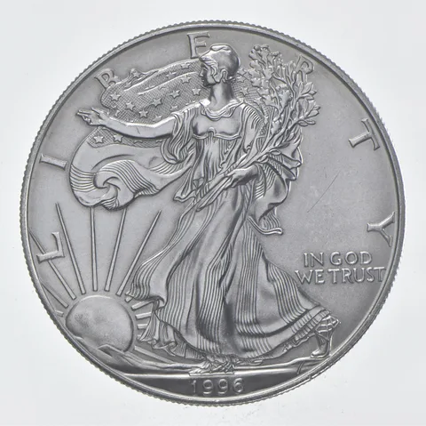 Rarest 1996 American Silver Eagle - Key Date - Rare LOW MINTAGE *337