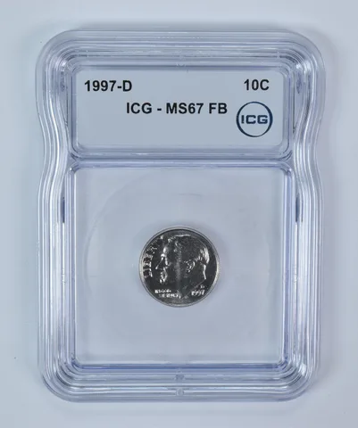 1997-D Roosevelt Dime MS67 FB ICG