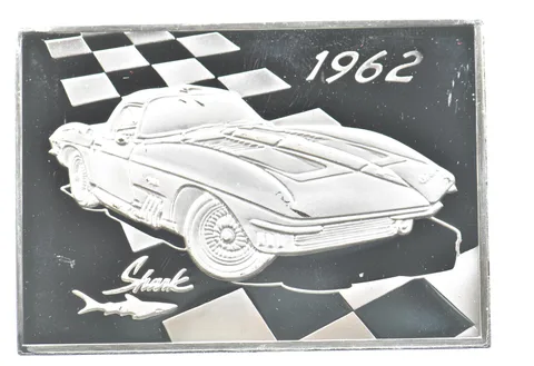 1962 Corvette Silver Art Bar Vintage Car *3271