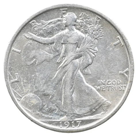 1917-S Rev Walking Liberty Half Dollar *6101