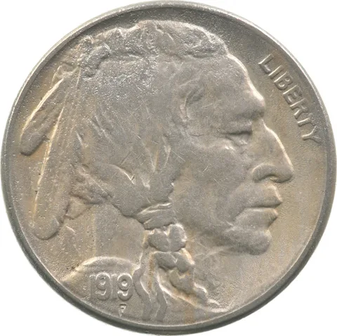 1919-S Indian Head Buffalo Nickel a1465