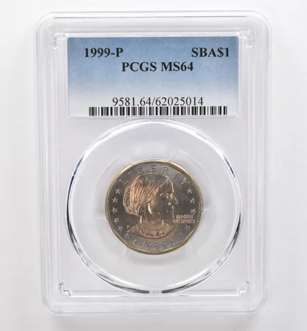 1999-P Susan B Anthony $1 MS64 PCGS Beautiful Tone *9546