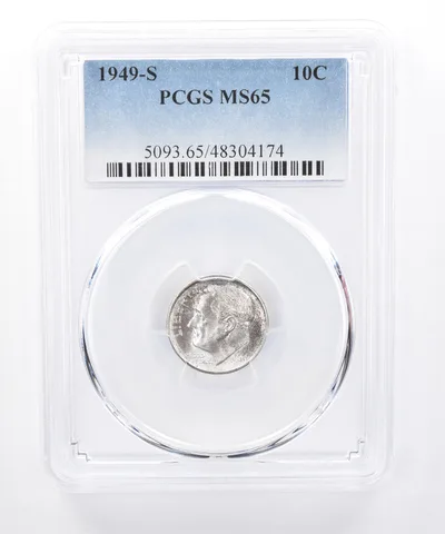 1949-S Roosevelt Dime MS65 PCGS *8383