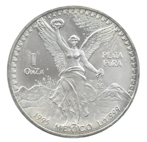 1995 Mo Mexico 1 Onza Silver Libertad *7411