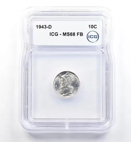 1943-D Mercury Dime MS68 FB ICG *0146