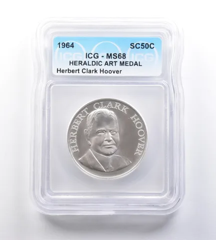 1964 So-Called Half Dollar Herbert Clark Hoover MS68 ICG *7167