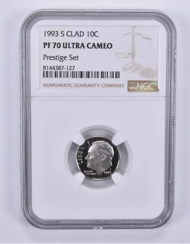 1993-S Roosevelt Dime CLAD Prestige Set PF70 UCAM NGC Brown Label
