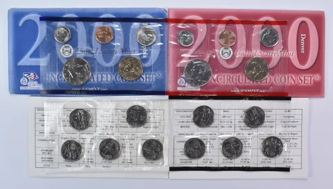 2000 Mint Set with Original Envelopes & Flatpacks (20 coins)
