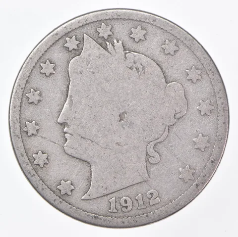 1912-D Liberty V Nickel AC Average Circ