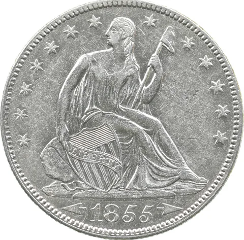 1855 Seated Liberty Half Dollar Arrows *6924