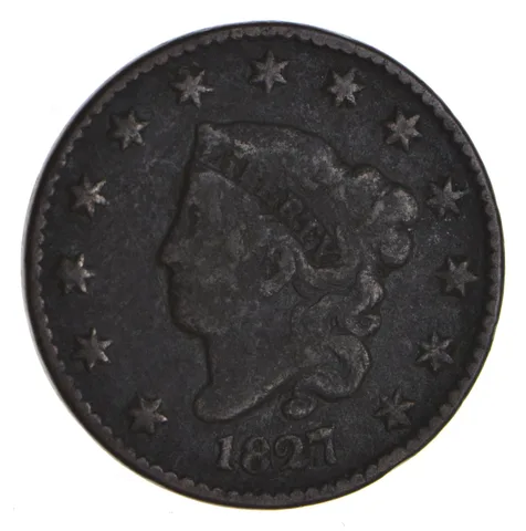 1827 Matron Head Large Cent - Circulated *9911