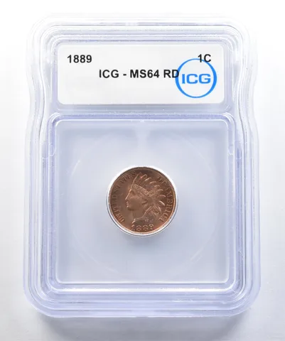 1889 Indian Head Cent MS64 RD ICG *1600
