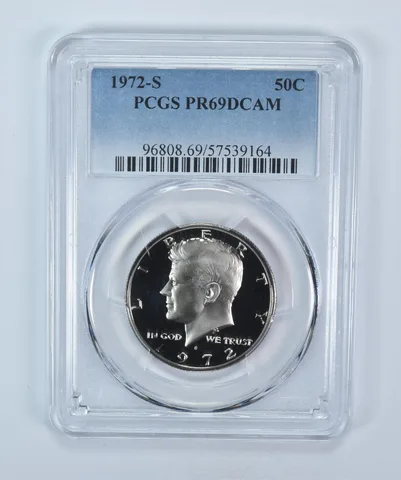 1972-S Kennedy Half Dollar PR69 DCAM PCGS Blue Label