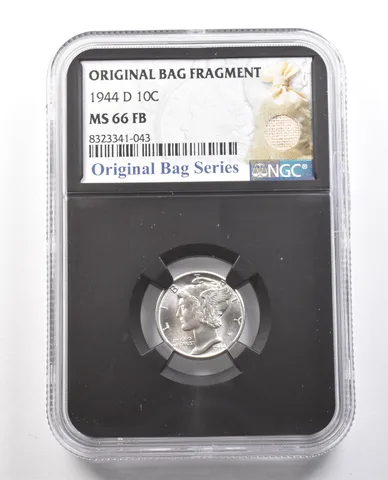 1944-D Mercury Dime Original Bag Fragment MS66 FB NGC *6143